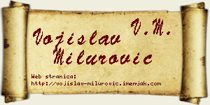 Vojislav Milurović vizit kartica